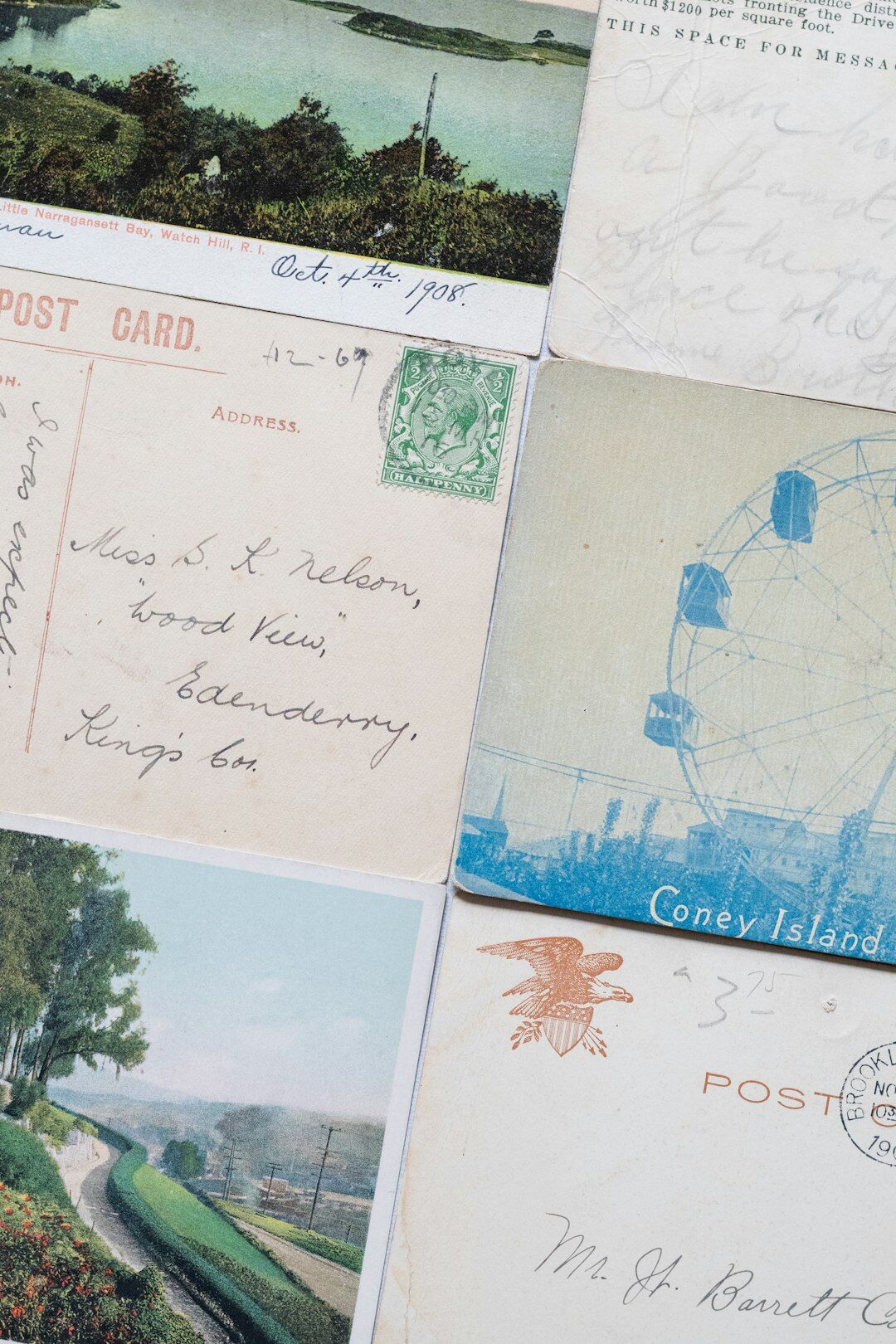 old postcard collection